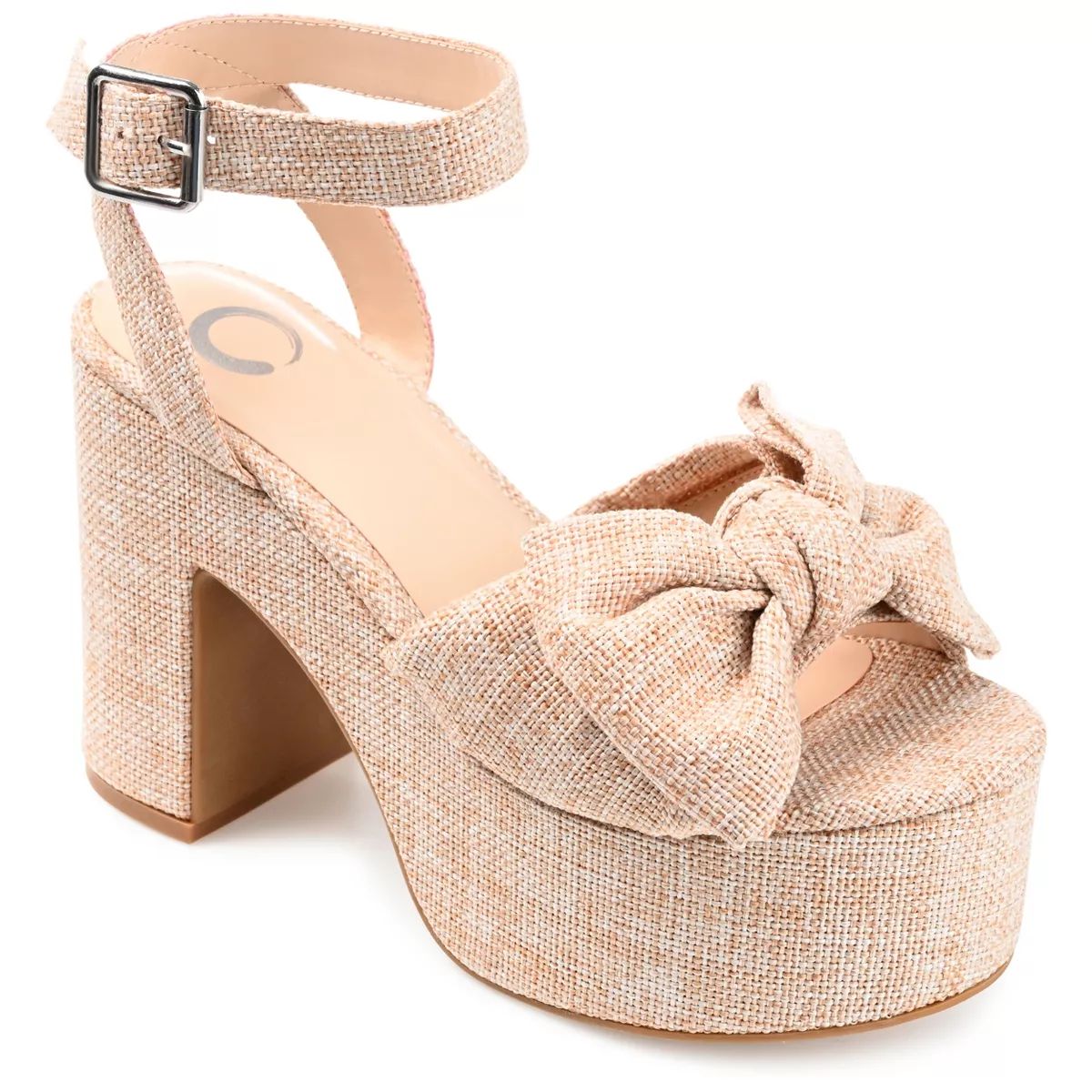 Journee Collection Womens Zenni Tru Comfort Foam Bow Detail Platform Sandals | Target