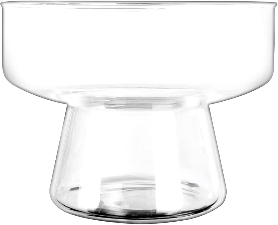 LAZUSAM Flower Vase Glass Wide Mouth Vase for Centerpiece,Clear Pedestal Vase for Home Or Wedding... | Amazon (US)