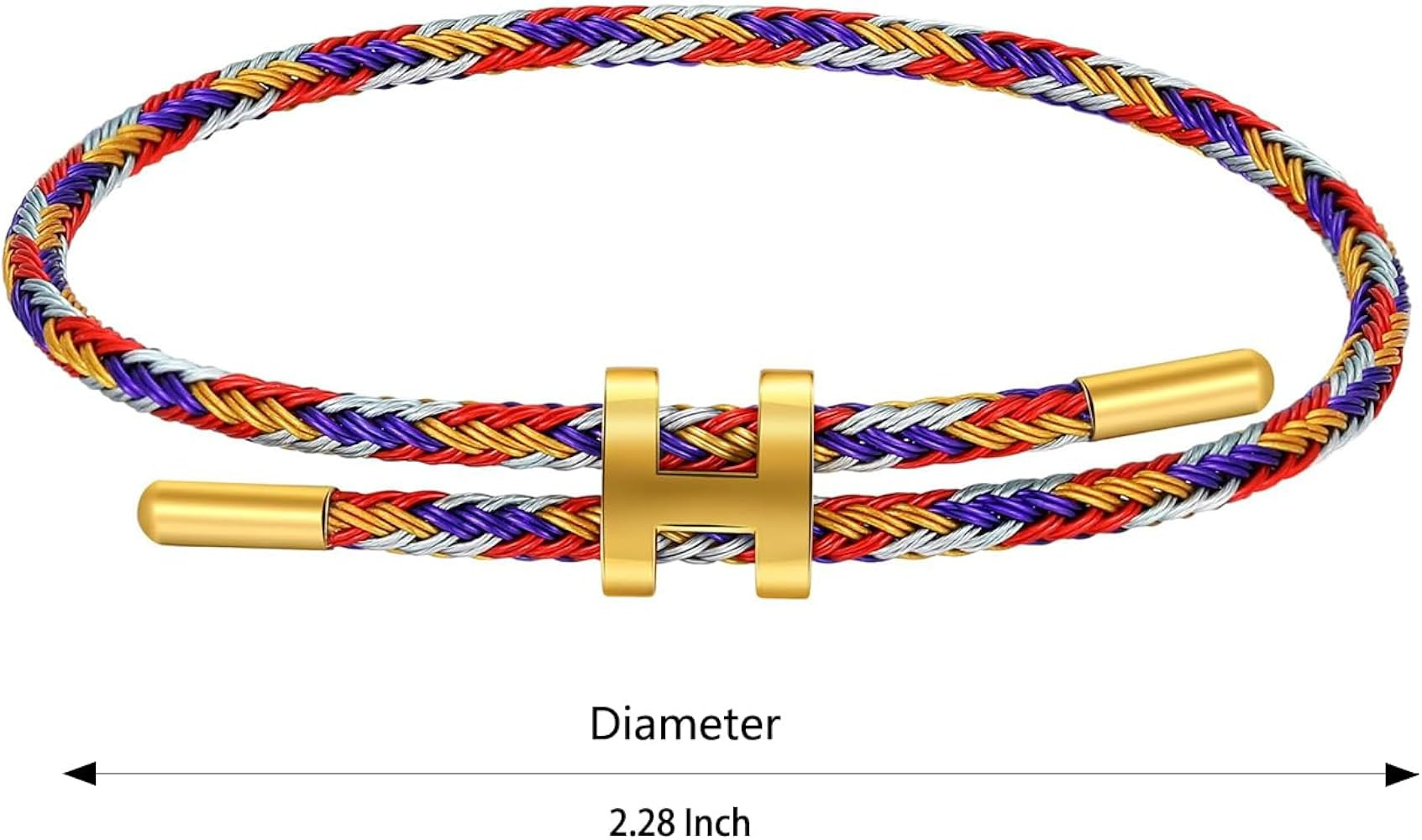 AIMADE Bracelets for Women Adjustable Charm Bracelet, 18k Gold-plated Buckle Design Titanium Stee... | Amazon (US)