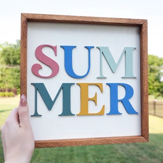 Summer Sign  Handmade Sign  Summer Time | Etsy | Etsy (US)