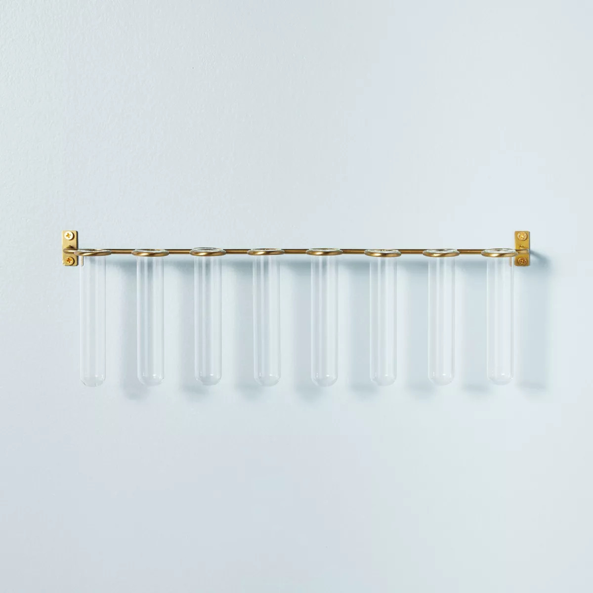 9pc Steel & Glass Plant Propagation Set Gold/Clear - Hearth & Hand™ with Magnolia: Wall-Mounted... | Target