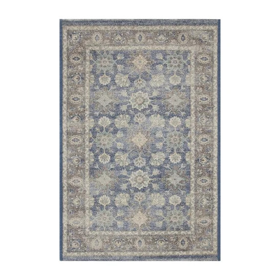 Better Homes & Gardens Blue Floral Indoor 24" x 36" Accent Rug | Walmart (US)