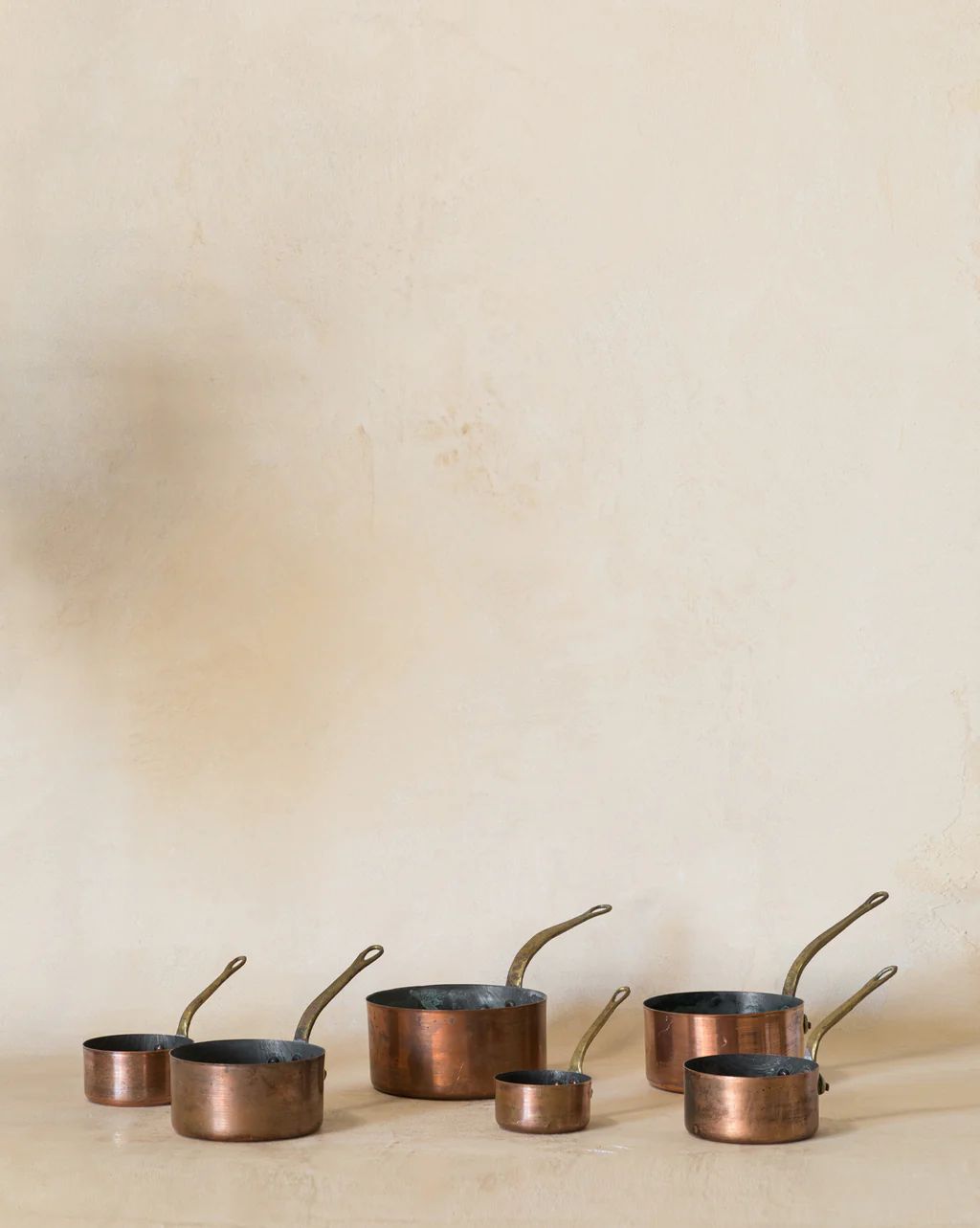 Vintage Copper Pans (Set of 6) | McGee & Co.