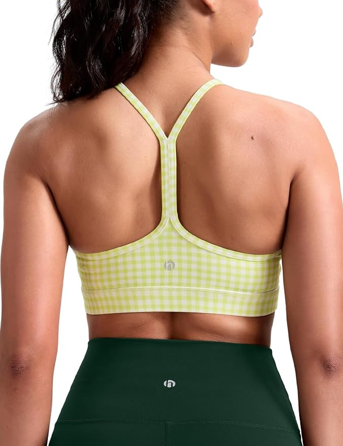 HeyNuts to Freest Womens Y Back Sports Bra, Spaghetti Strap Racerback Low Impact Workout Yoga Top... | Amazon (US)