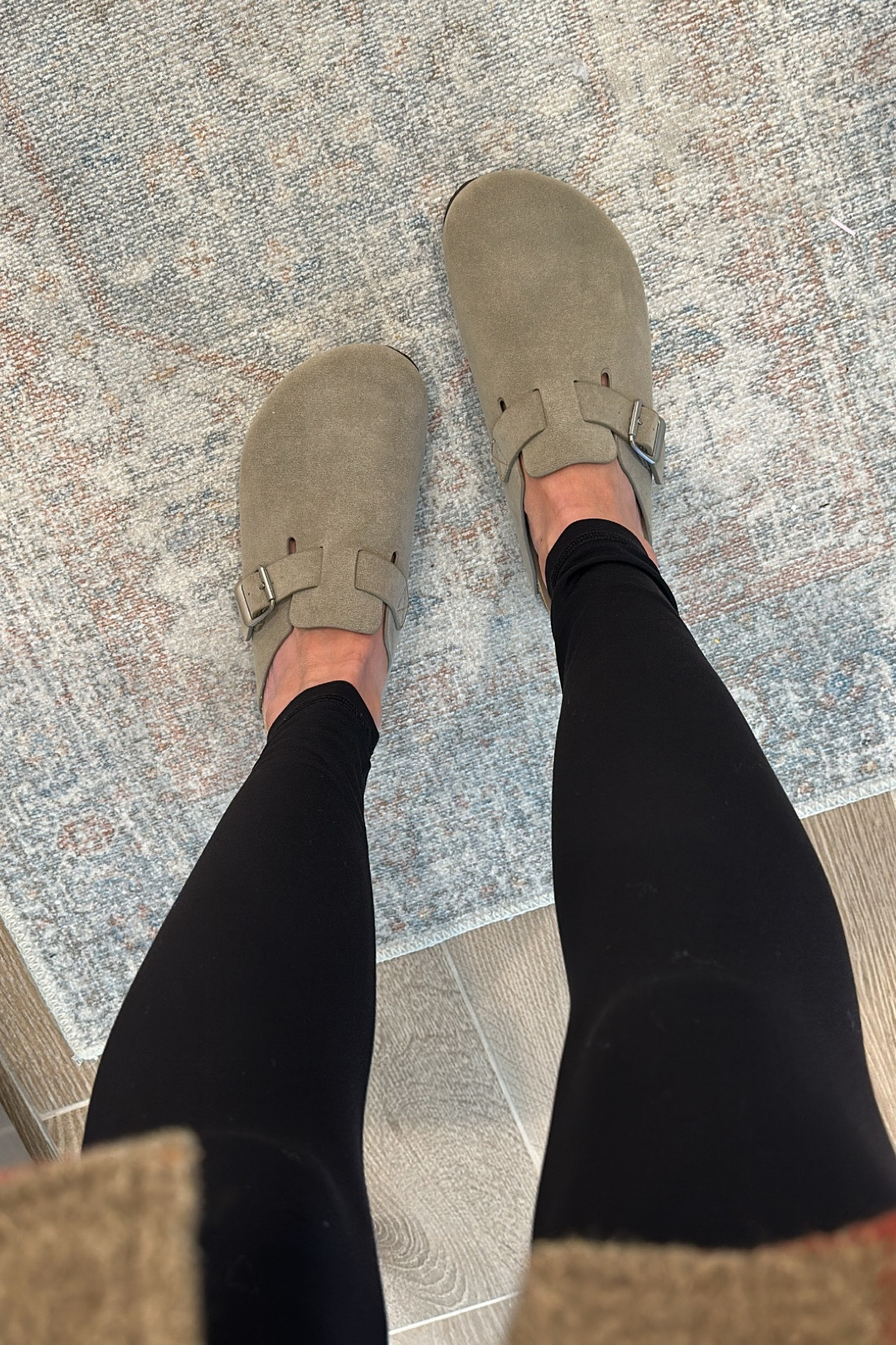 I got tired of waiting for my size to restock in the Birkenstocks, so I ordered these and I love them!! Run true to size and the color is so good! $30
Clog mule 

#LTKstyletip #LTKfindsunder50 #LTKshoecrush