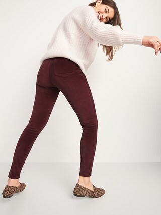 High-Waisted Rockstar Super Skinny Velvet Jeans | Old Navy (US)