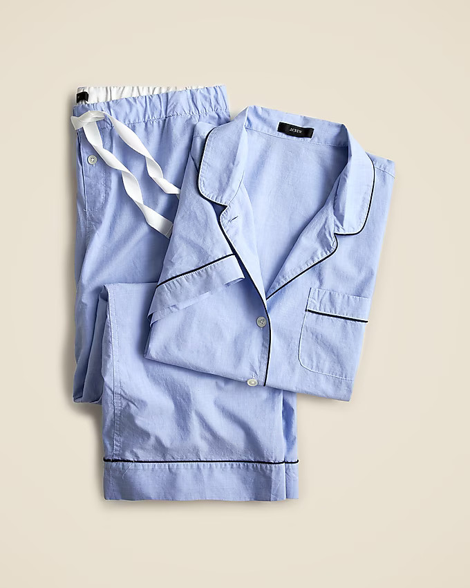 End-on-end cotton long-sleeve pajama set | J. Crew US