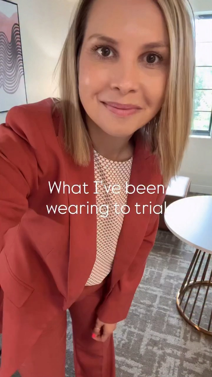 What I’ve been wearing to trial over the 1 1/2 weeks. I’m wearing either a size 4 or 6 in all the suits and separates and a size small in all the blouses. 🫶🏻

I’m Julie, a mom of 4 kids who works in Corporate America as an attorney. Follow along for more working mom life! 😘

#modernmom #workingmomma #motherhoodunfiltered #momof4 #millenialmom 
over40 workingmomlife momsunfiltered workwear momsupportingmoms 4kidsin6years btsvlog reallife momlifebelike motherhood workingmoms relatablemoms

#LTKOver40 #LTKWorkwear #LTKootd