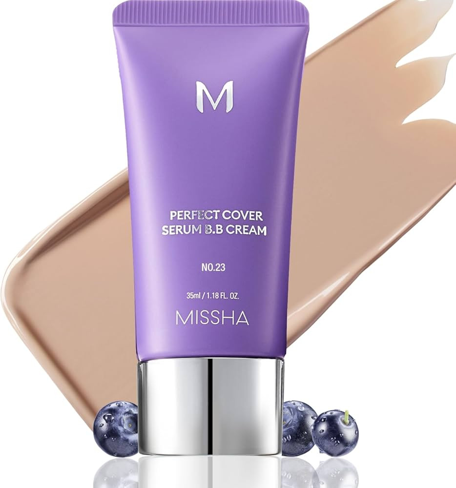 MISSHA M PERFECT COVER SERUM BB CREAM No.23 Natural Beige-Light/Medium with Cool/Neutral Underton... | Amazon (US)