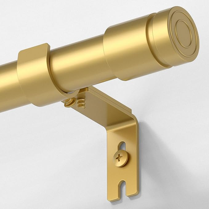 Heavy Duty Curtain Rods for Windows 66 to 120 Inch, 1 inch Diameter Long Curtain Rod with Bracket... | Amazon (US)