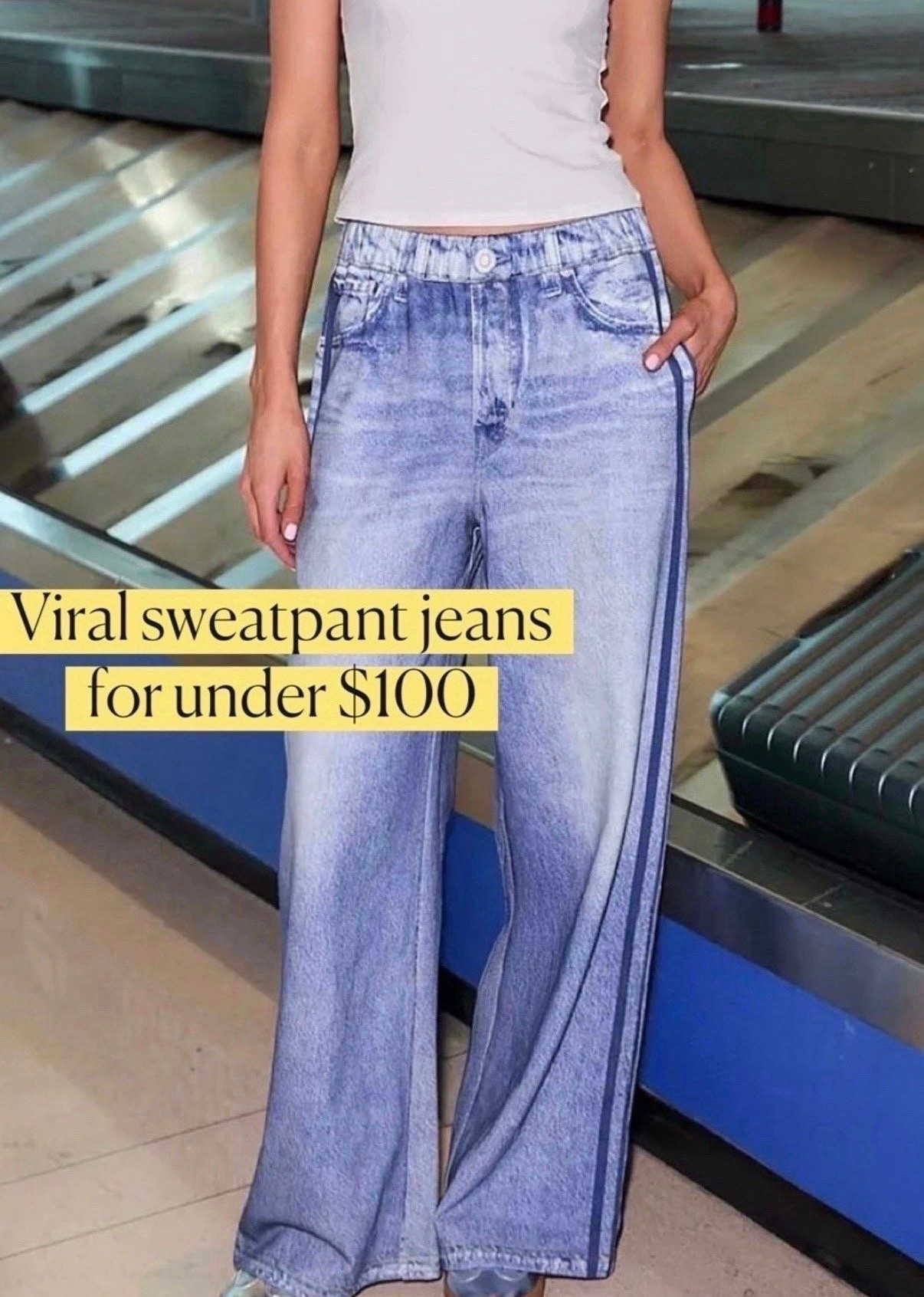 Viral pj jeans
Sweatpants jeans 
