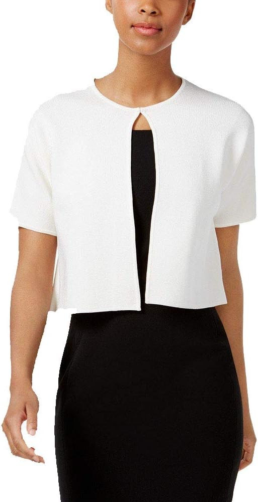 Anne Klein Knit Shrug (White, M) | Amazon (US)