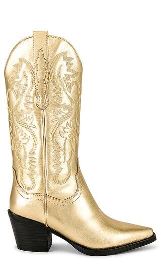 Dagget Boot in Gold | Revolve Clothing (Global)