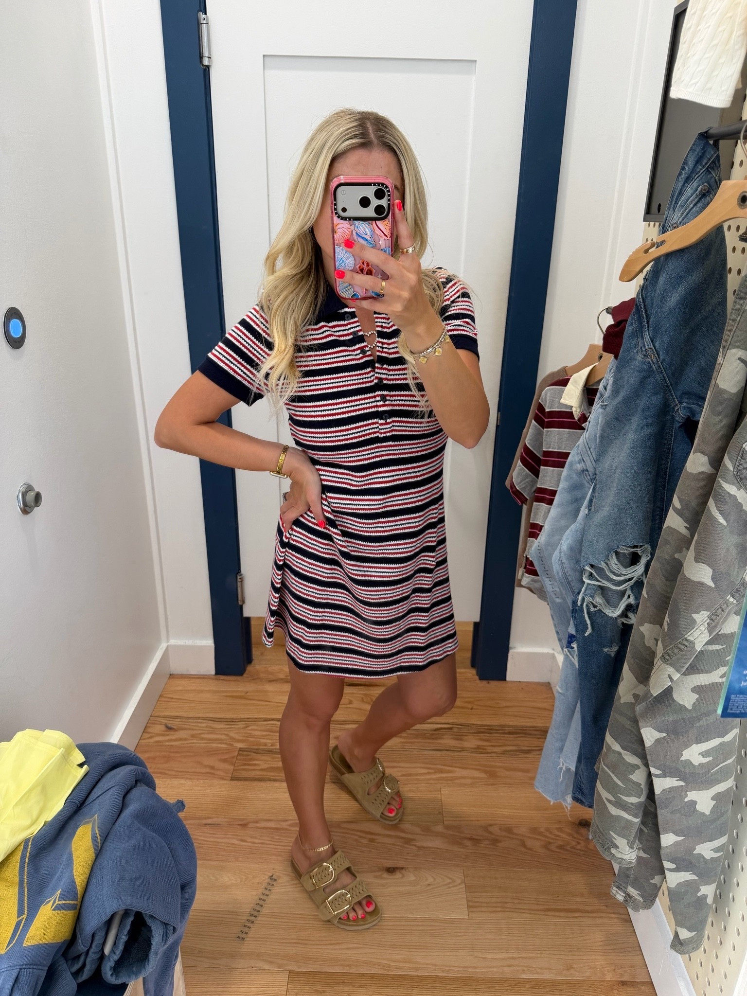 Cute comfy polo dress on sale
Size small
Sandals tts

#LTKSaleAlert