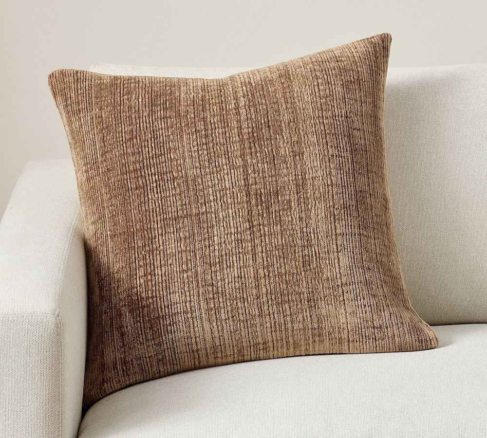 Textured Chenille Pillow Cover | Pottery Barn (US)