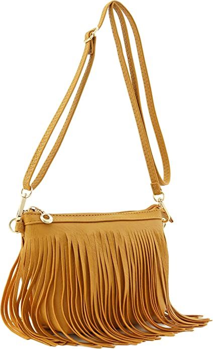 FashionPuzzle Small Fringe Crossbody Bag with Wrist Strap | Amazon (US)