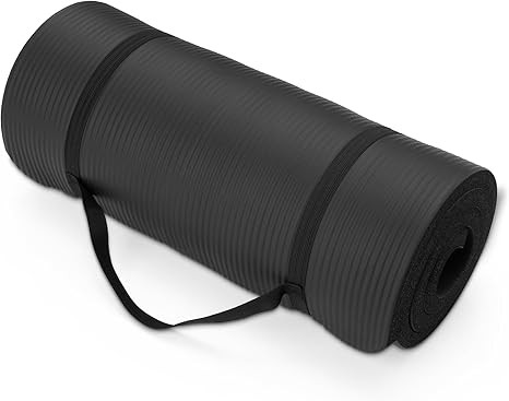 Amazon Basics Extra Thick Exercise Yoga Mat with Carrying Strap | Amazon (US)