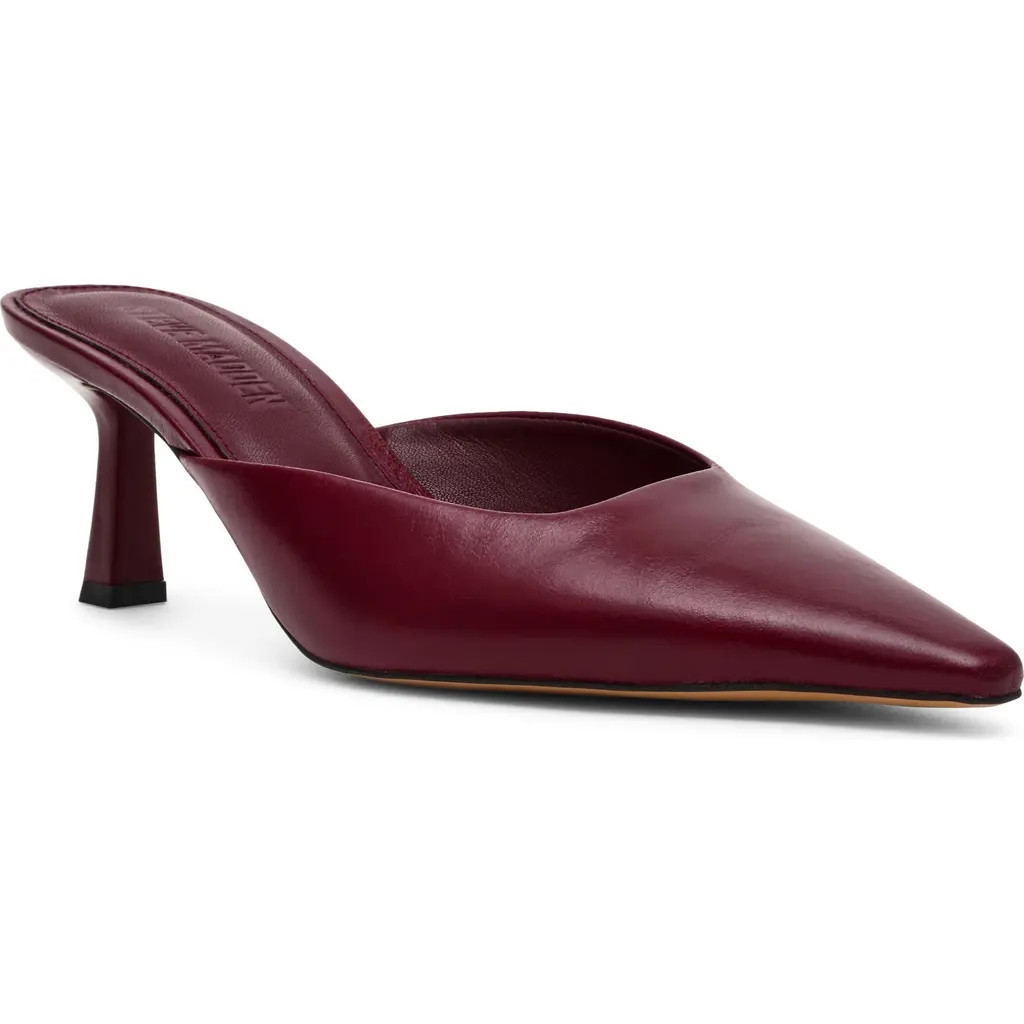 Steve Madden Lisbeth Pointed Toe Mule in Burgundy Leather at Nordstrom, Size 11 | Nordstrom