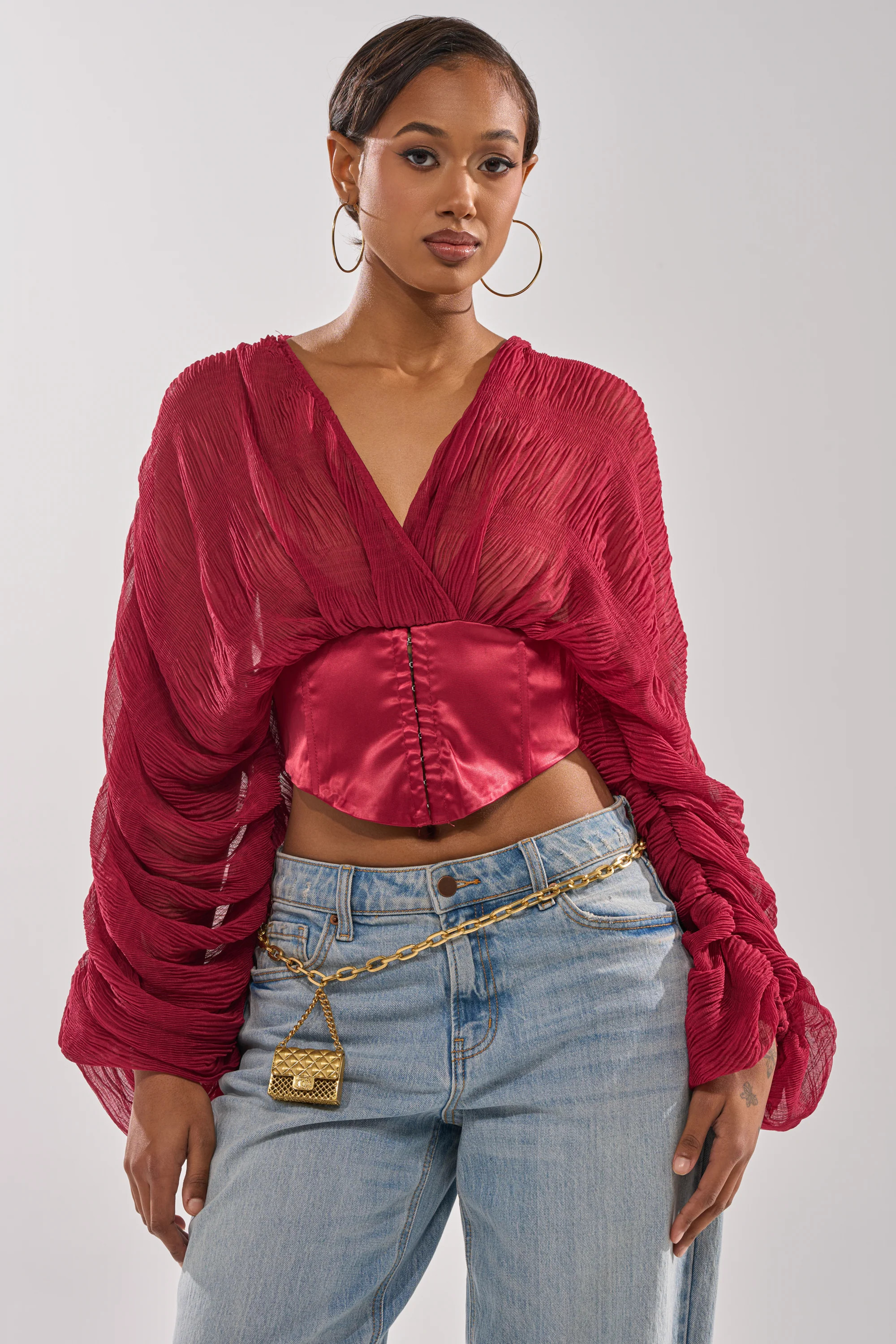 GIRLY PLZ BLOUSE | AKIRA