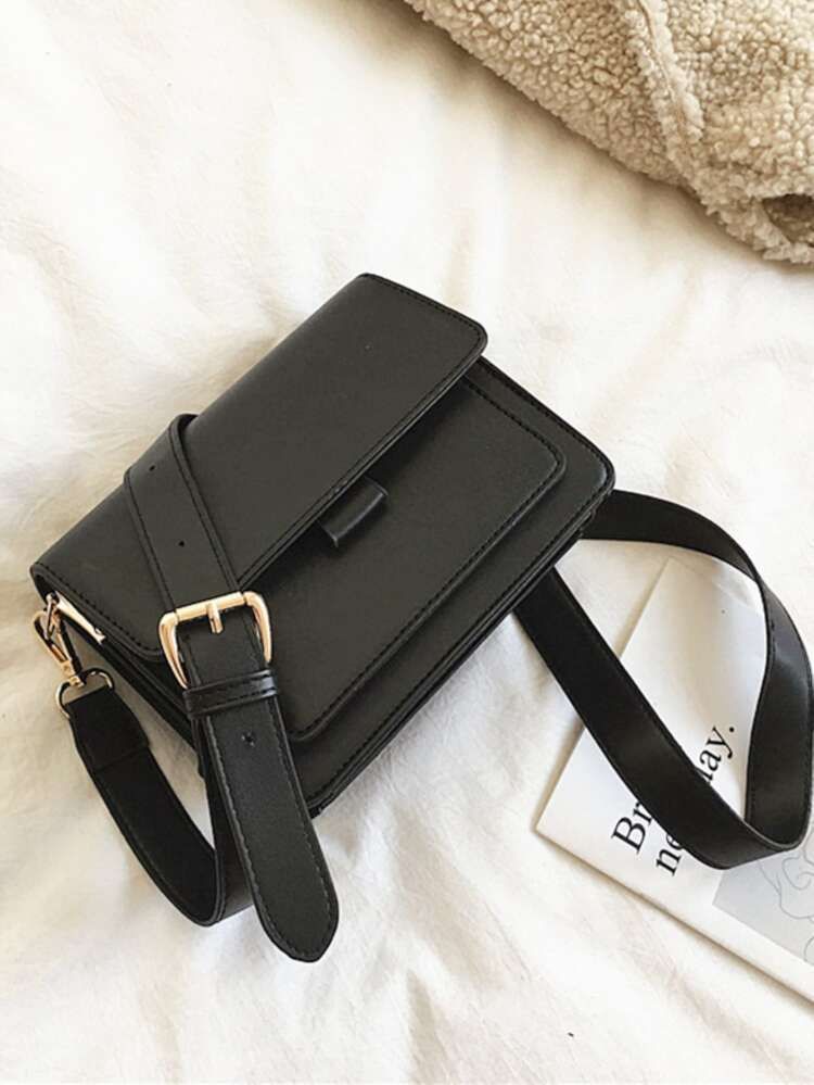 Mini Minimalist Flap Square Bag | SHEIN