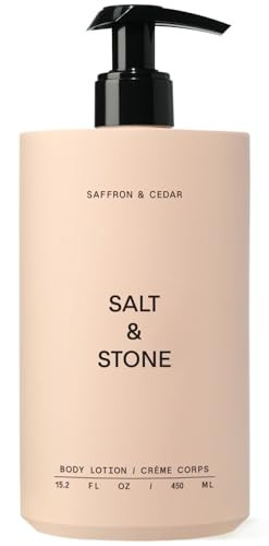 Salt & Stone Body Lotion for Women & Men | Hydrates, Nourishes & Softens Skin | Restores Dry Skin | Fast-Absorbing | Cruelty-Free & Vegan (Saffron & Cedar - 15.2 fl oz) | Amazon (US)