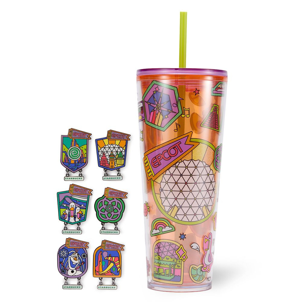 EPCOT 24 oz. Starbucks Tumbler with Mystery Pin Blind Pack – 2-Pc. – Walt Disney World | Disney Store