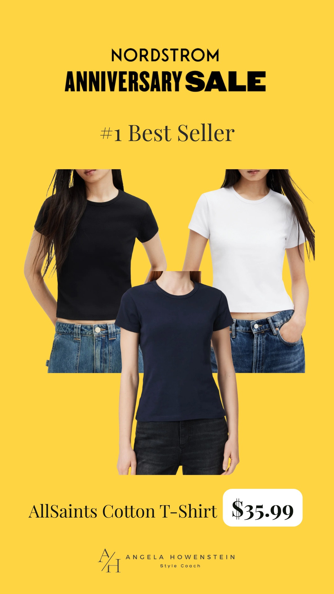 This AllSaints cotton t-shirt is my most loved product of the Nordstrom Sale! You all love it and so do I! The navy is almost out of stock so make sure to grab your size.

#LTKSaleAlert