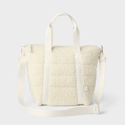 Faux Shearling Mini Tote Bag - All in Motion™ | Target