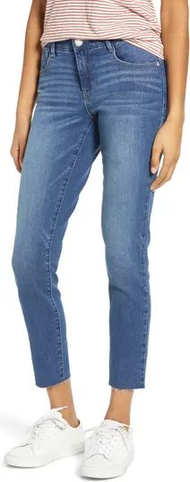 Wit & Wisdom 'Ab'Solution Raw Hem Ankle Skinny Jeans | Nordstrom | Nordstrom