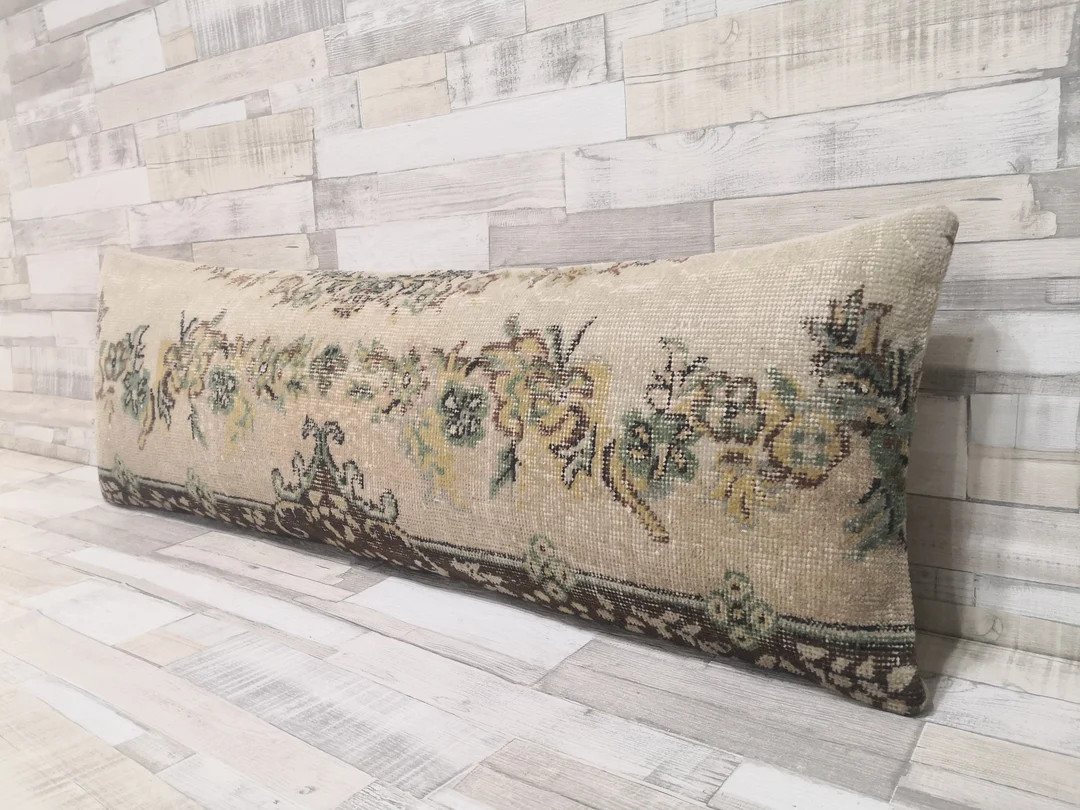 16x48 İnches Floral Rug Pillowlong Rug Pillowextra Long - Etsy | Etsy (US)