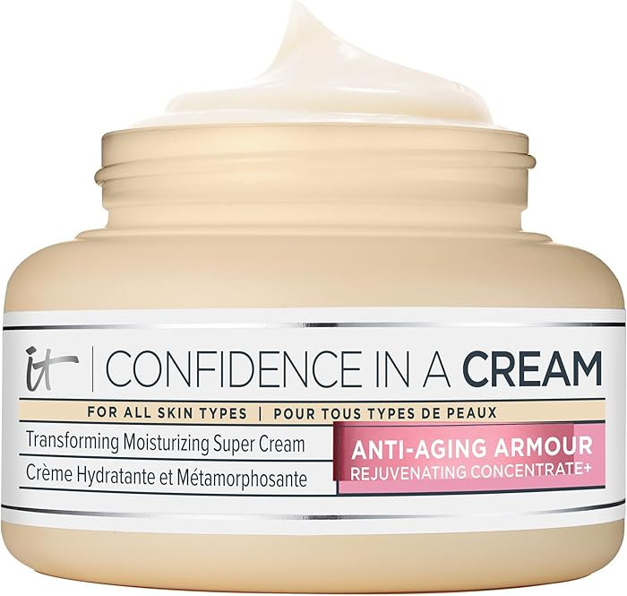 IT Cosmetics Confidence in a Cream - Hydrating & Anti Aging Face Moisturizer, Visibly Reduces Fin... | Amazon (US)