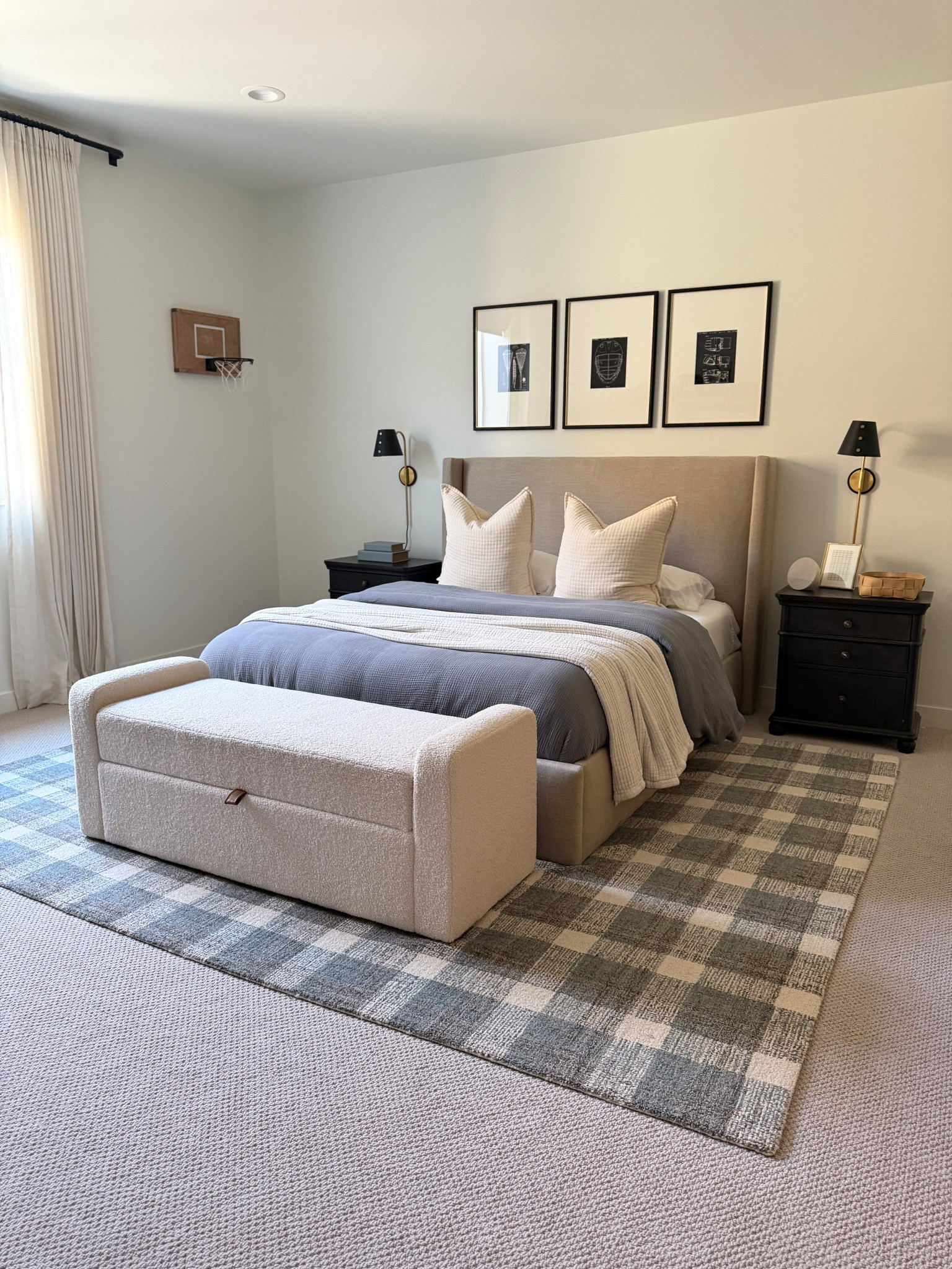 Shop my son’s room here! We’ve had this rug for years and love it (charcoal color). Pillows are from Home Goods but I linked similar  

#LTKHome #LTKKids