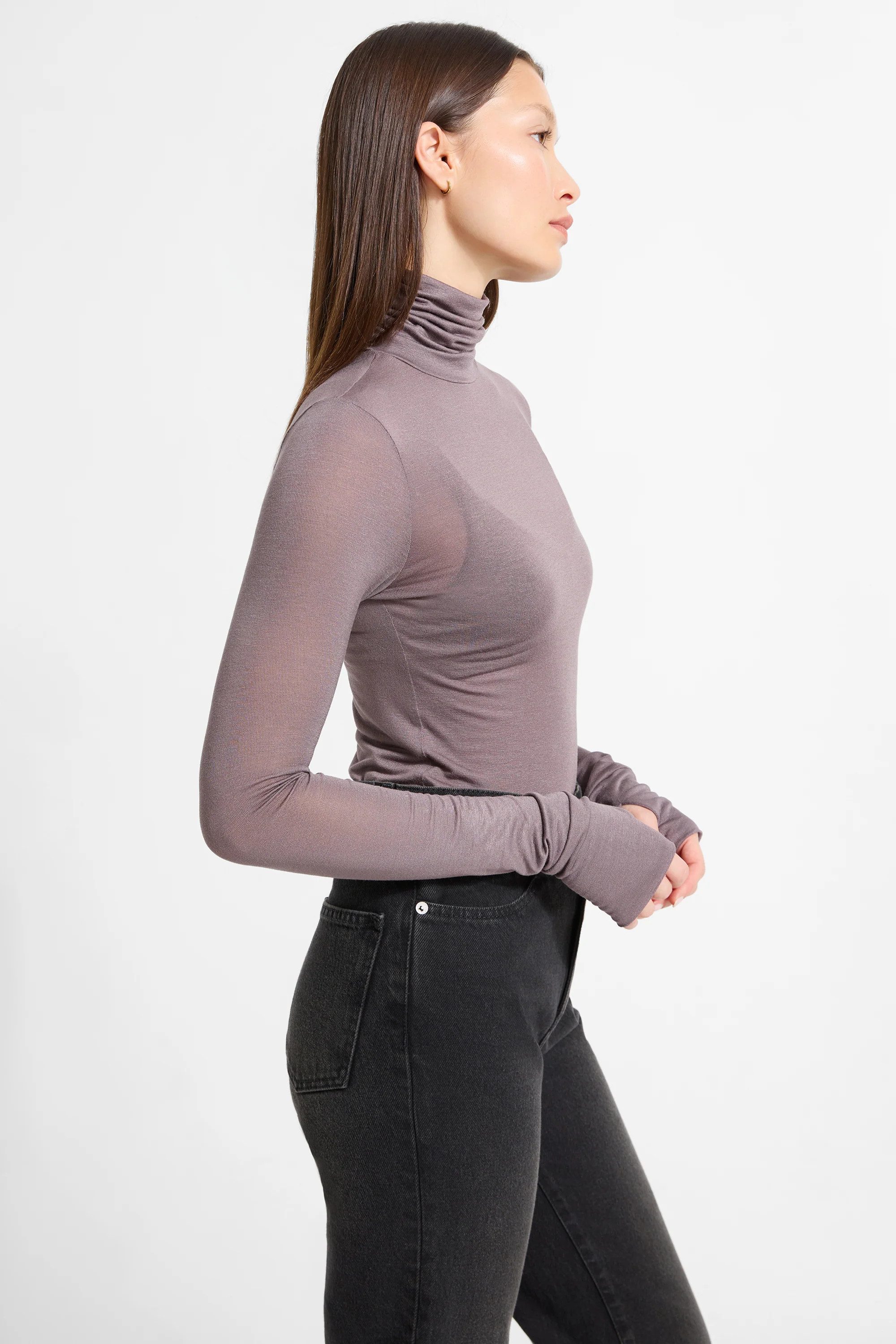 Eloise Sheer Turtleneck | Marcella