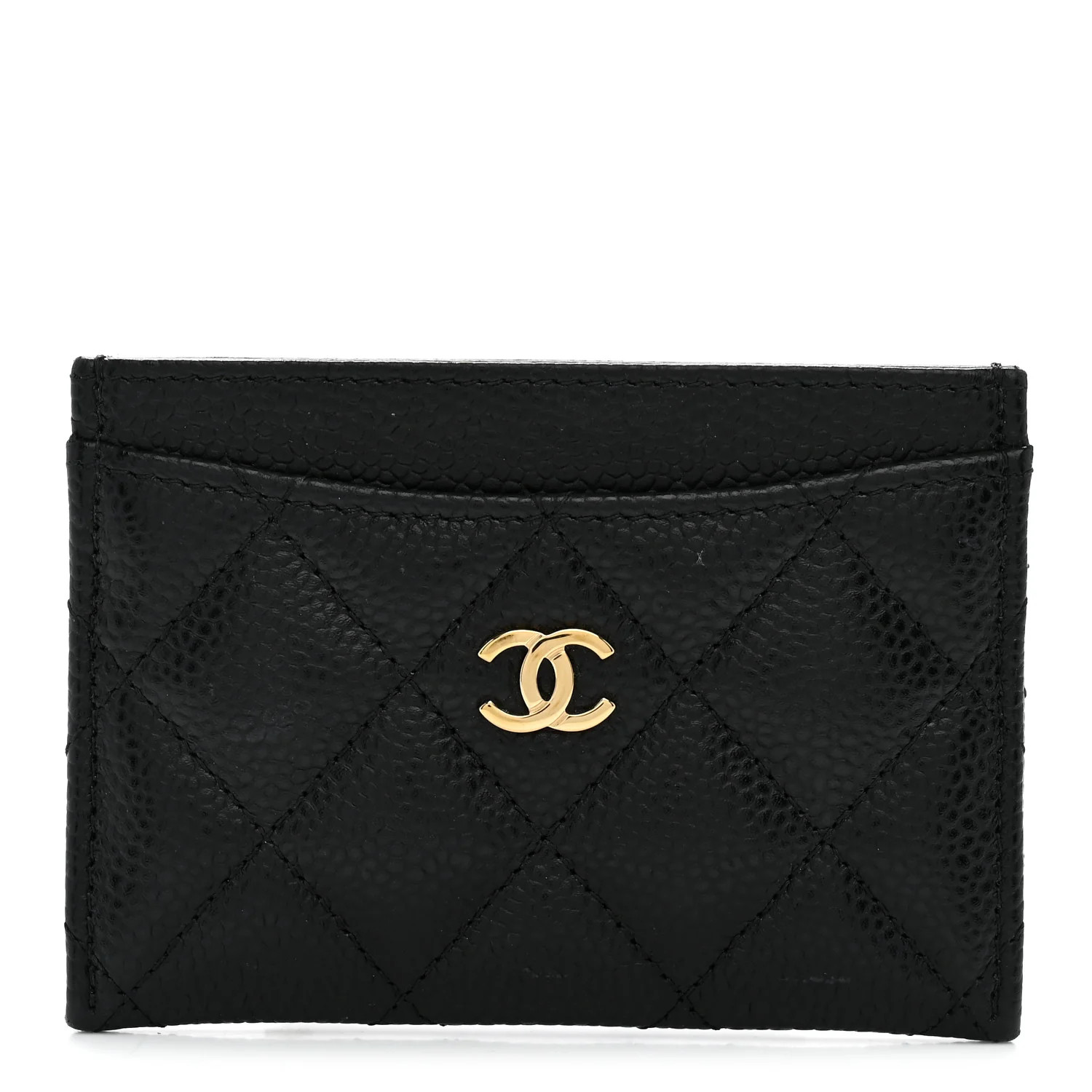 Chanel Caviar Quilted Card Holder Black 1911608 | FASHIONPHILE (US)