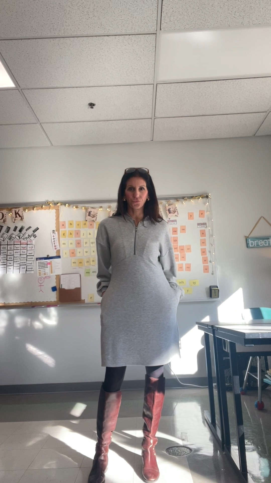 Middle school teacher approved ✅ The perfect mix of comfy, modest, and cute — this Walmart scuba dress is officially on my weekly rotation. #WalmartFashion #TeacherOOTD #LTKFinds

#LTKSeasonal #LTKWorkwear #LTKOver40