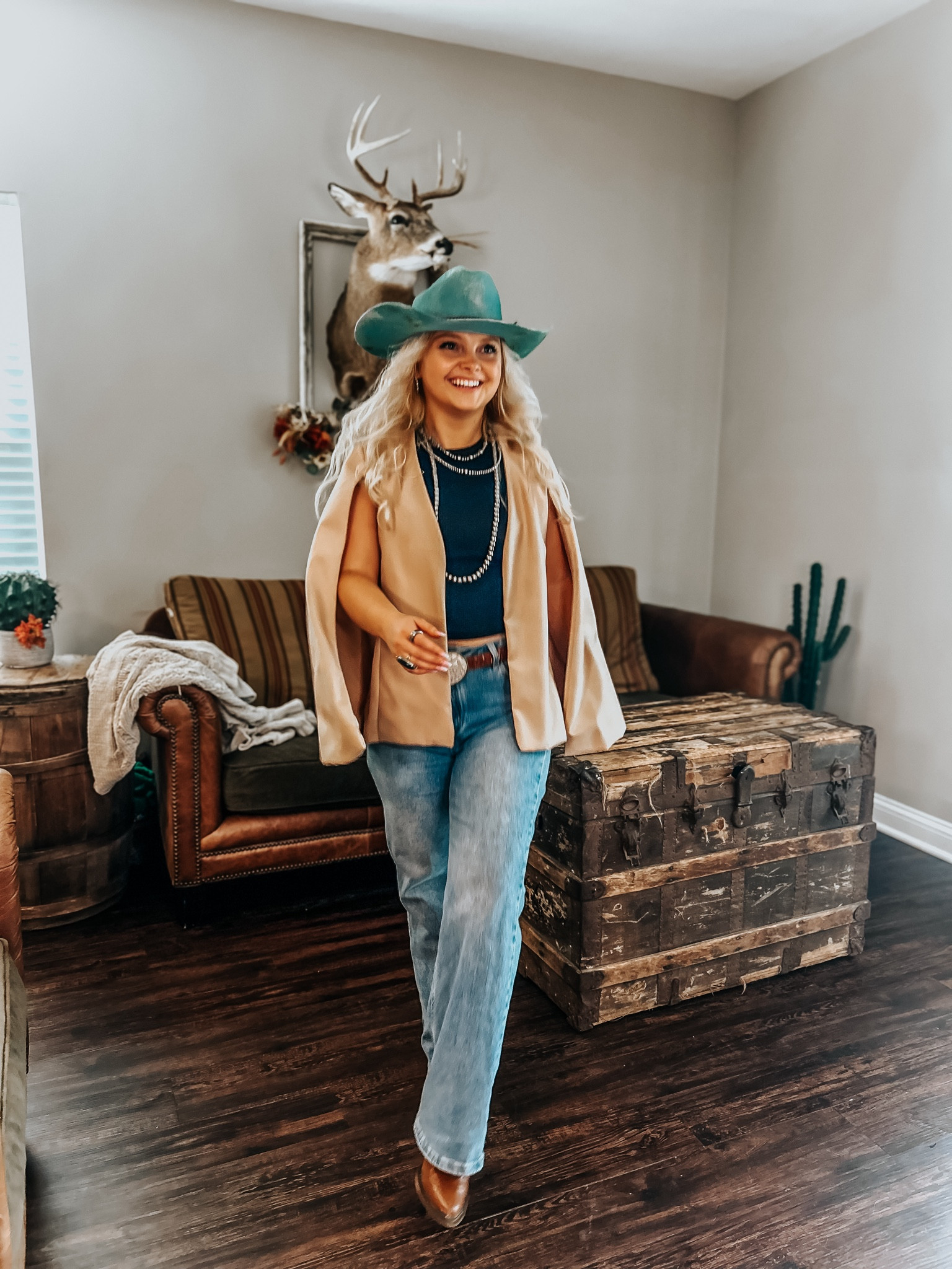 Corporate cowgirl 🤠

The Etsy shop can make different sizes for you but be sure to use CODE: “KZ15OFF” for 15% off. No min on your order.

Custom burned cowboy hat? Just message me on Etsy for one. I mostly custom make orders. 

Spit sleeve blazer, corporate look, cowgirl, cowboy, jeans, Navajo pearls, western fashion 

#LTKStyleTip #LTKWorkwear #LTKU