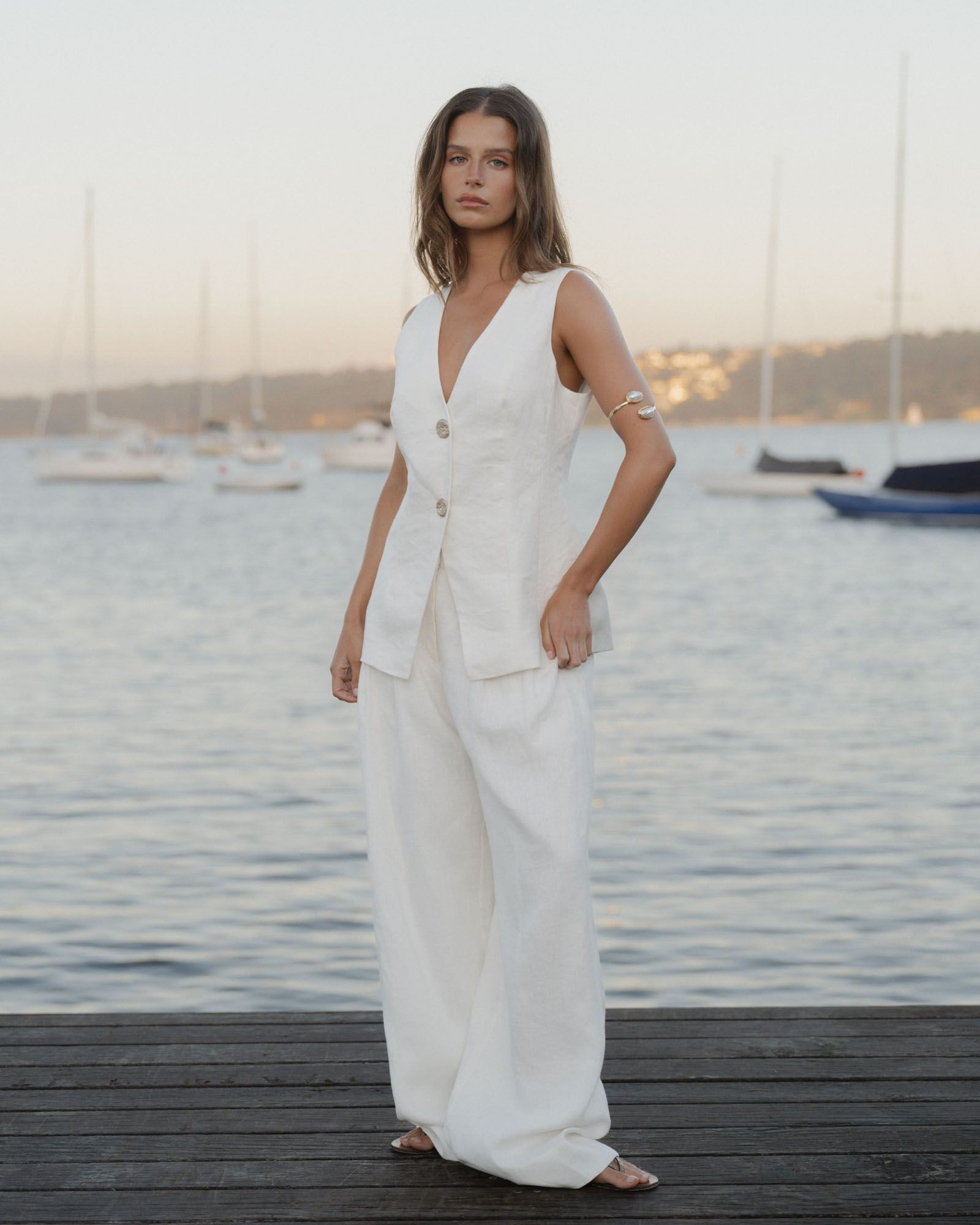 Ami Wide Leg Linen Pants | FORCAST