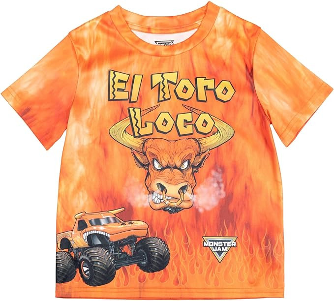 Monster Jam Matching Family T-Shirt Toddler to Adult Grave Digger El Toro Loco Megalodon | Amazon (US)