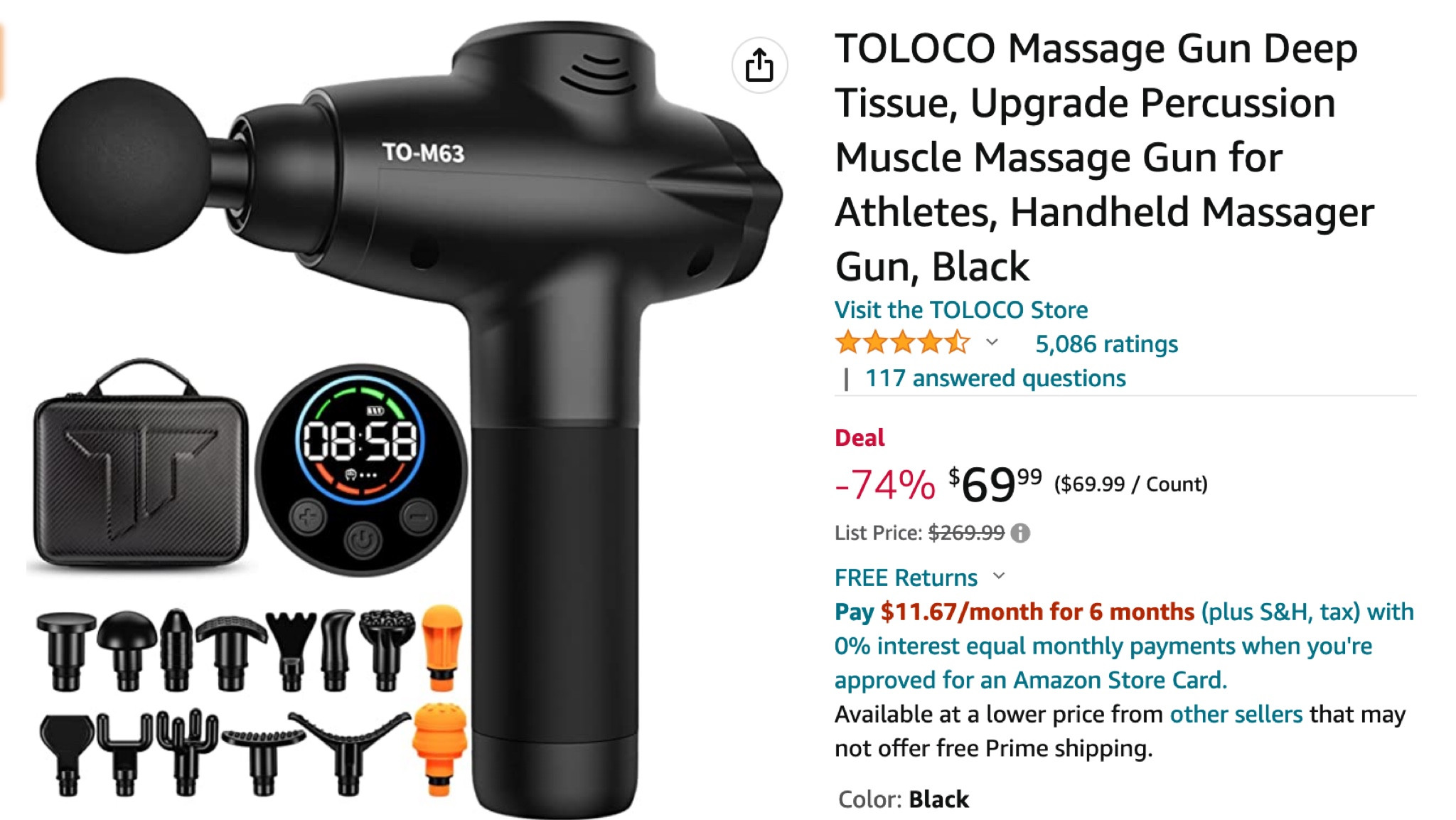 Can’t believe how great of a deal this highly rated massage gun is right now! I’m buying this for my boyfriend for Christmas! 

#LTKHoliday #LTKsalealert #LTKunder100