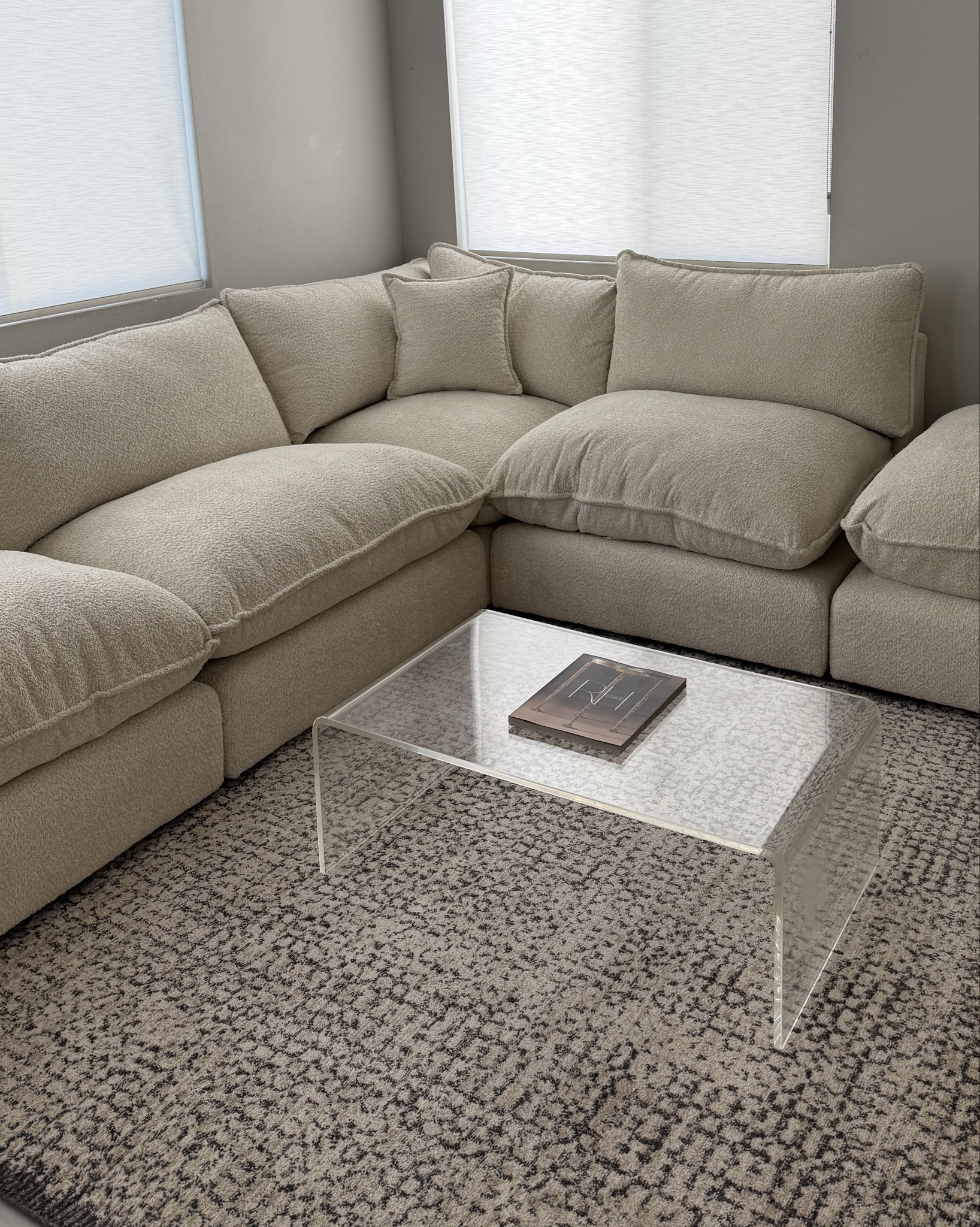 Ivory, stone area rug ☁️🩶

#LTKHome