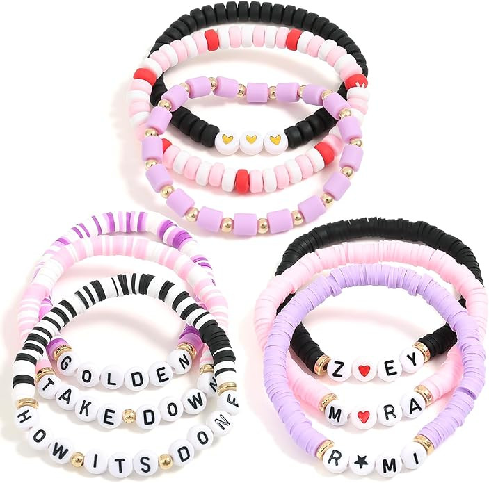 for Korea-Pop Merch Bracelets Inspired Bracelets,Stackable Stretch Bracelets for Korea-Pop Stuff ... | Amazon (US)