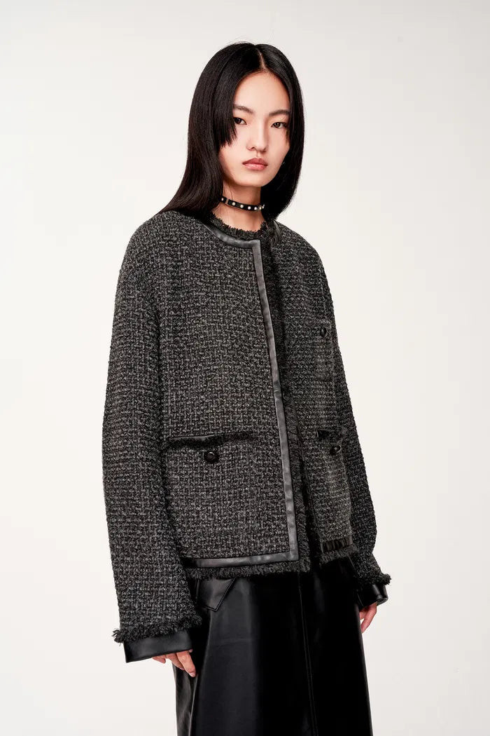 Lucia Jacket in Wool Blend Tweed | Fabrique