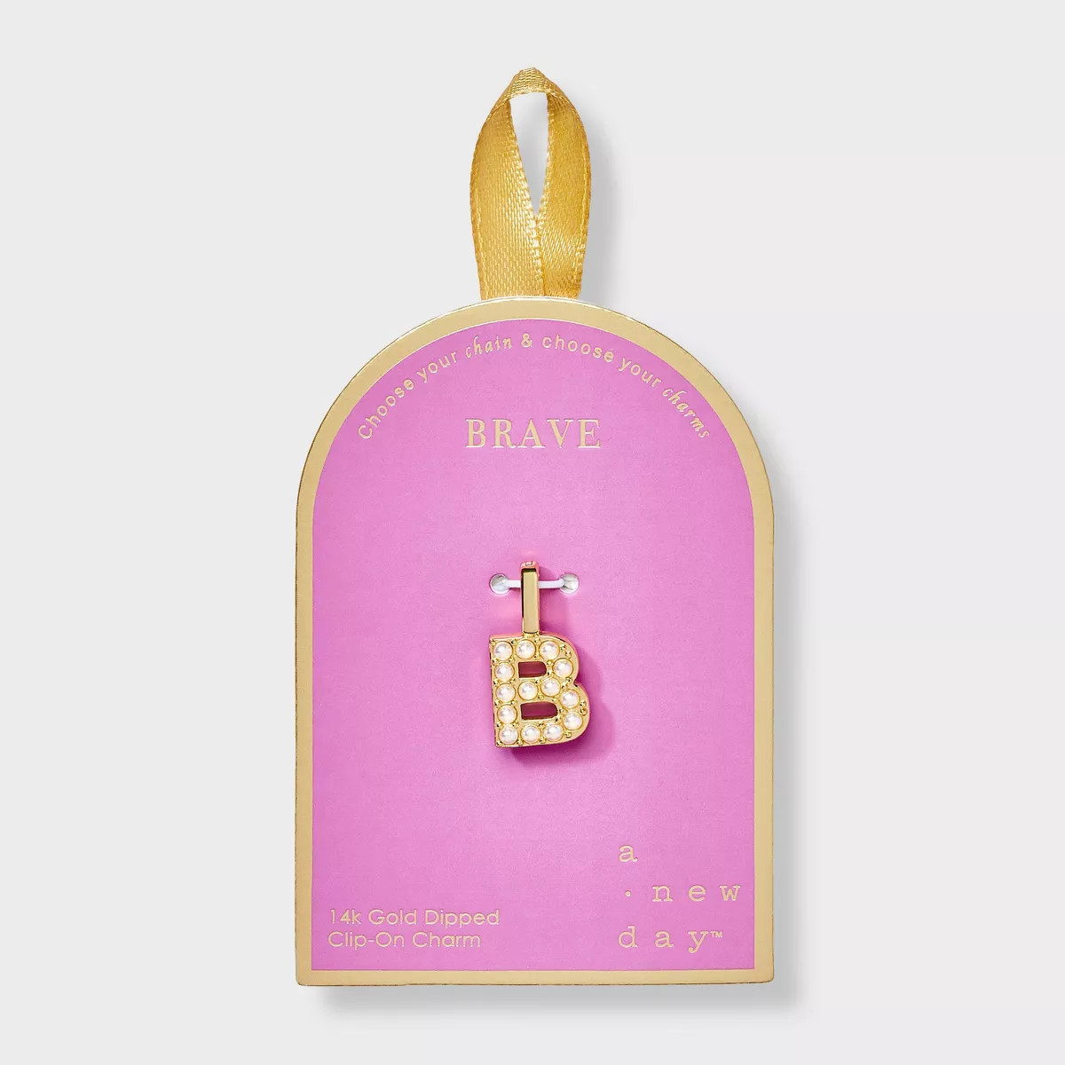 14K Gold Dipped Pearl Letter Charm - A New Day™ Gold | Target