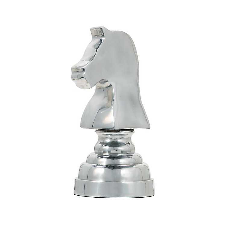 Silver Oversized Knight Chess Piece | Kirkland's Home