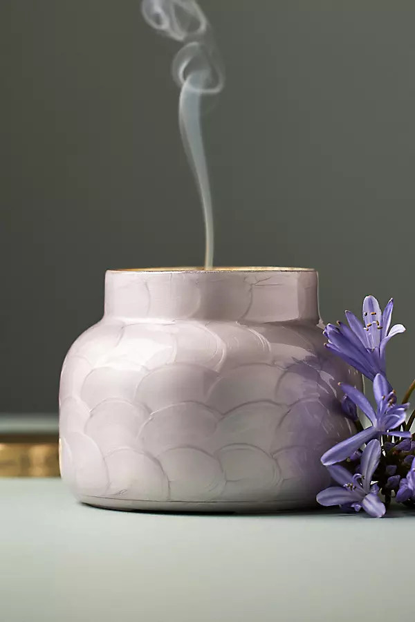 Volcano Lavender Capiz Jar Candle | Anthropologie (US)