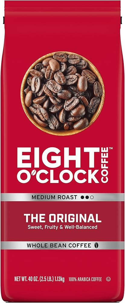 Eight O'Clock Coffee Whole Bean, The Original, 40 Ounce | Amazon (US)