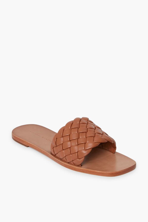 Cognac Nappa Lorainne Sandals | Tuckernuck (US)