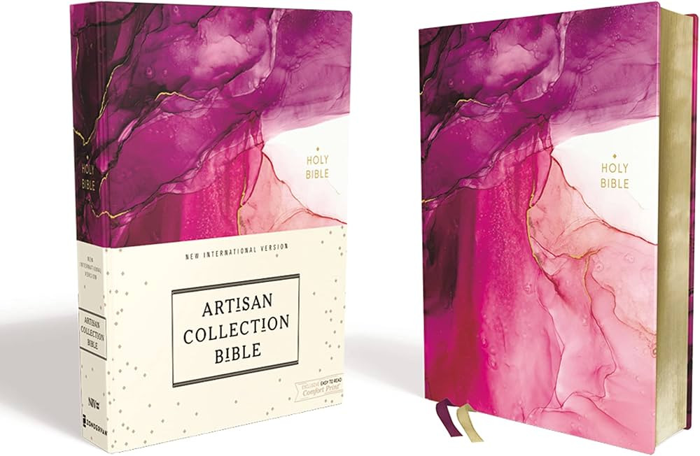 NIV, Artisan Collection Bible, Cloth over Board, Pink, Art Gilded Edges, Red Letter, Comfort Prin... | Amazon (US)