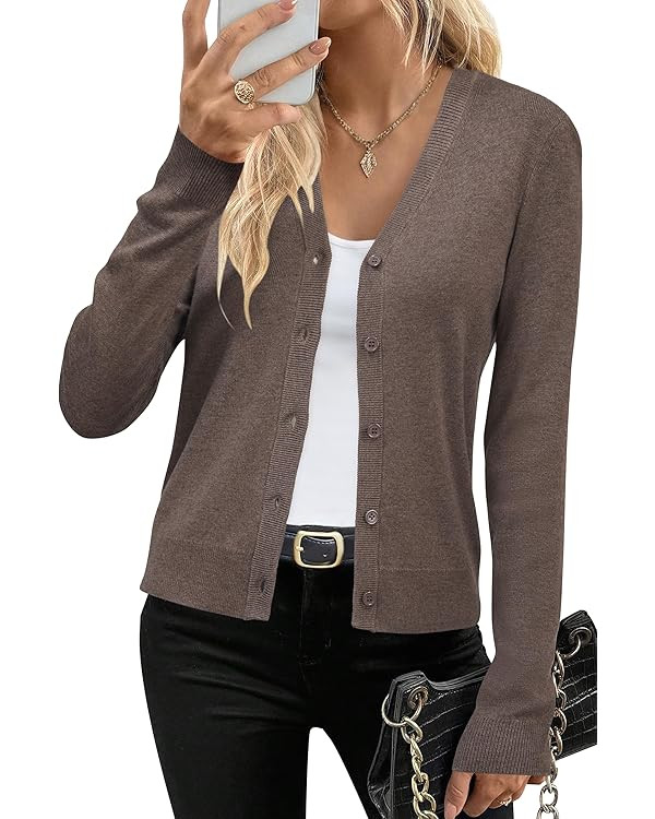 Arach&Cloz Women's Wool Blend Business Casual Cardigan Sweaters 2025 | Amazon (US)