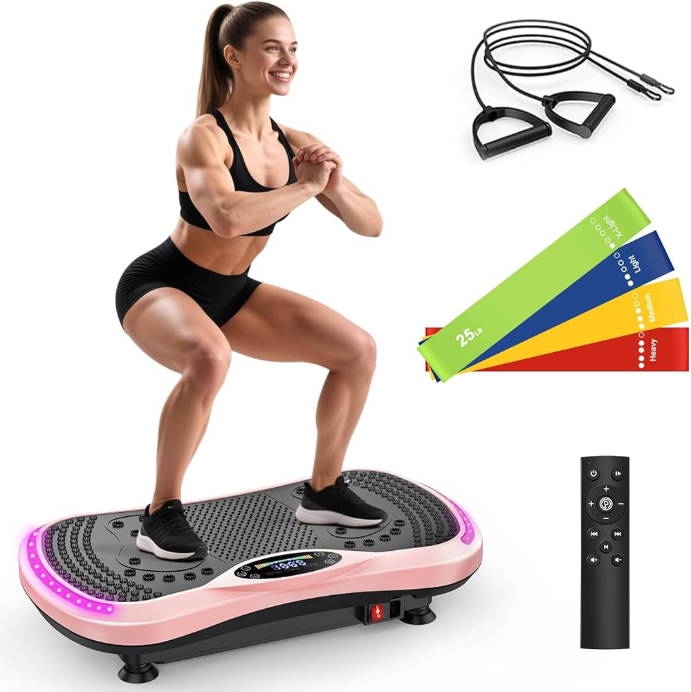 Vibration Plate Exercise Machine for Lymphatic Drainage, Vibration Machine for Full-Body Weight L... | Amazon (US)